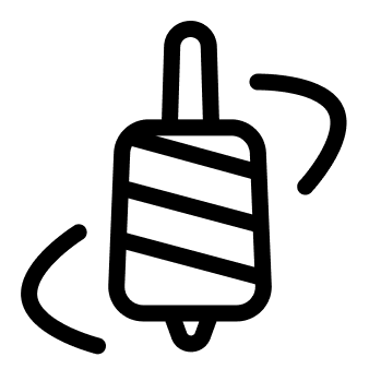 a spinning spindle